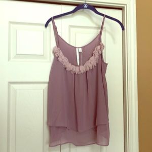Lauren Conrad Chiffon cami top